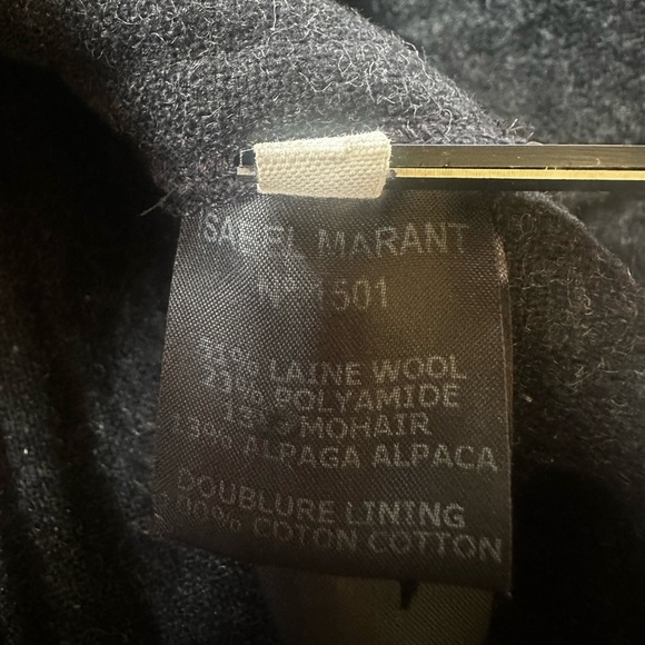 Isabel Marant Etoile Gray Wool Blend “Clifford” Coat Size 34 (XS) EUC! - Picture 15 of 16